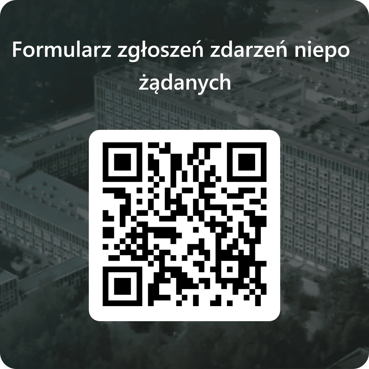 QRcode do formularza zgłaszanie zdarzenia niepożądanego